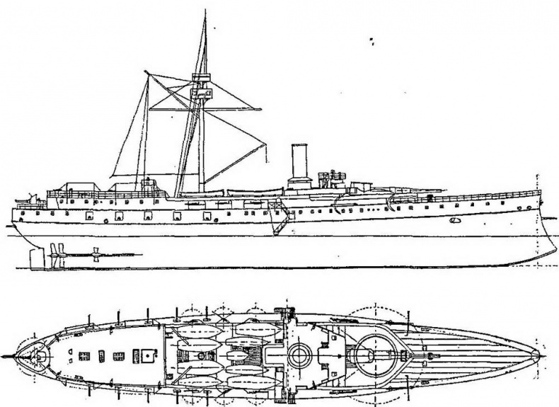 Крейсера типа “Мацусима”. 1888-1926 гг. Крейсера типа “Мацусима”. 1888-1926 гг.