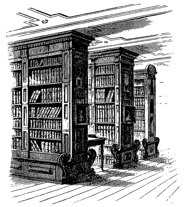 Книга на книжной полке Книга на книжной полке